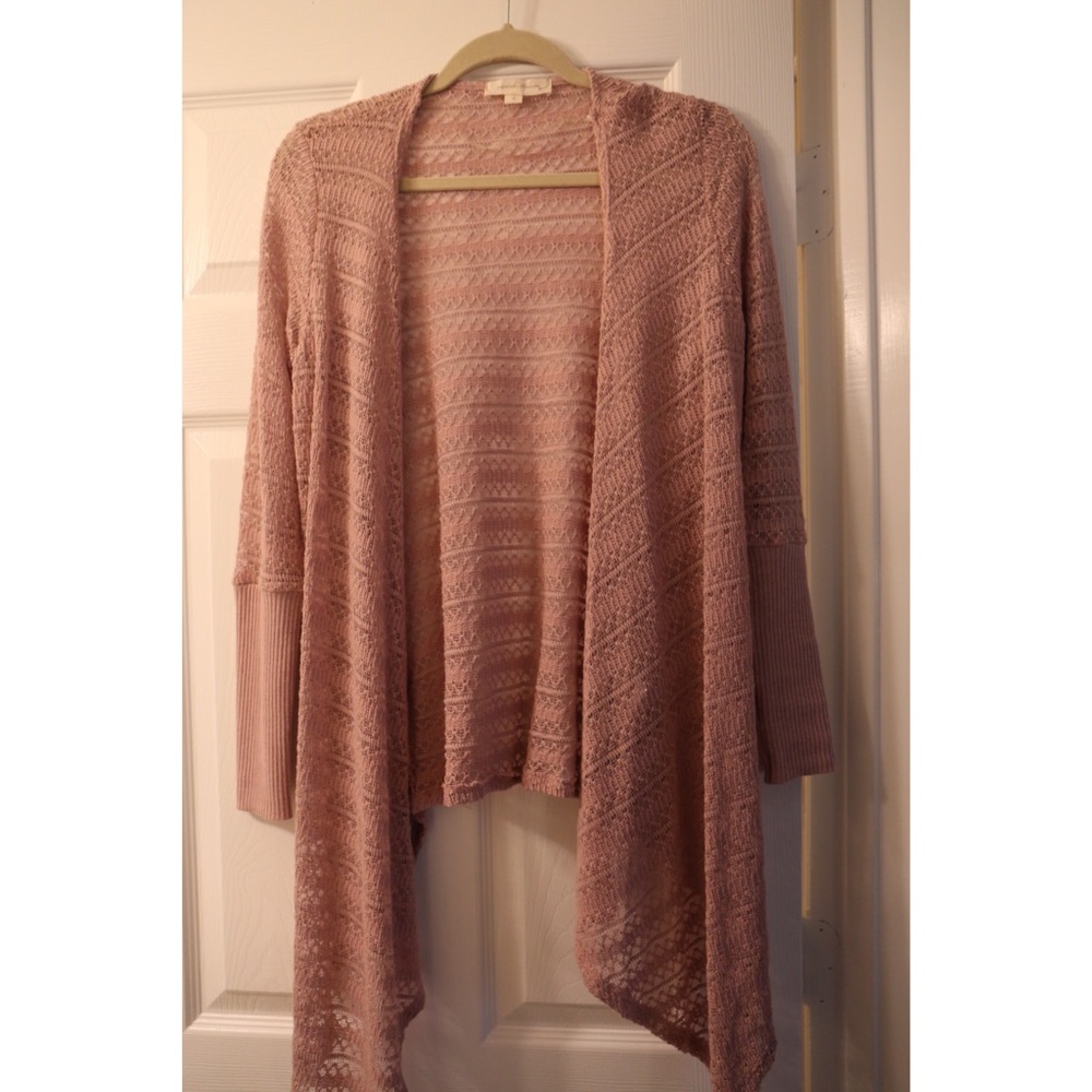 Painted Threads soft pink cardigan - size small